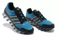 hommes adidas springblade derniere marque pas cher bleu noir argent